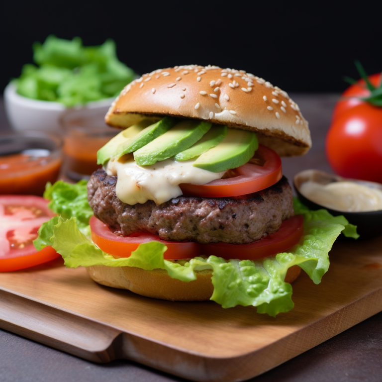 Burger Paléo – 296 kcal/100g