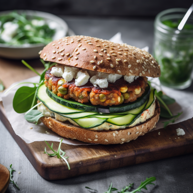 Burger Végan – 293 kcal/100g