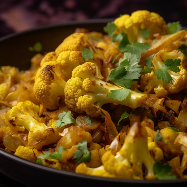 Chou-fleur au curry – 73 kcal/100g