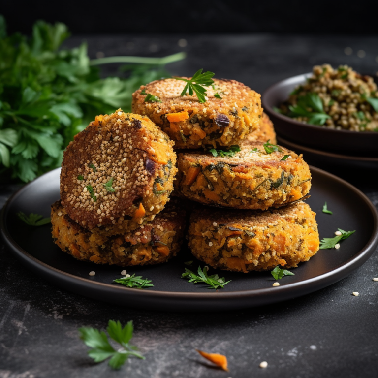 Galettes de quinoa et patates douces – 130 kcal/100g