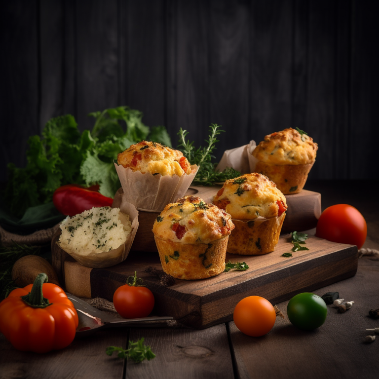 Muffins aux œufs – 216 kcal/100g