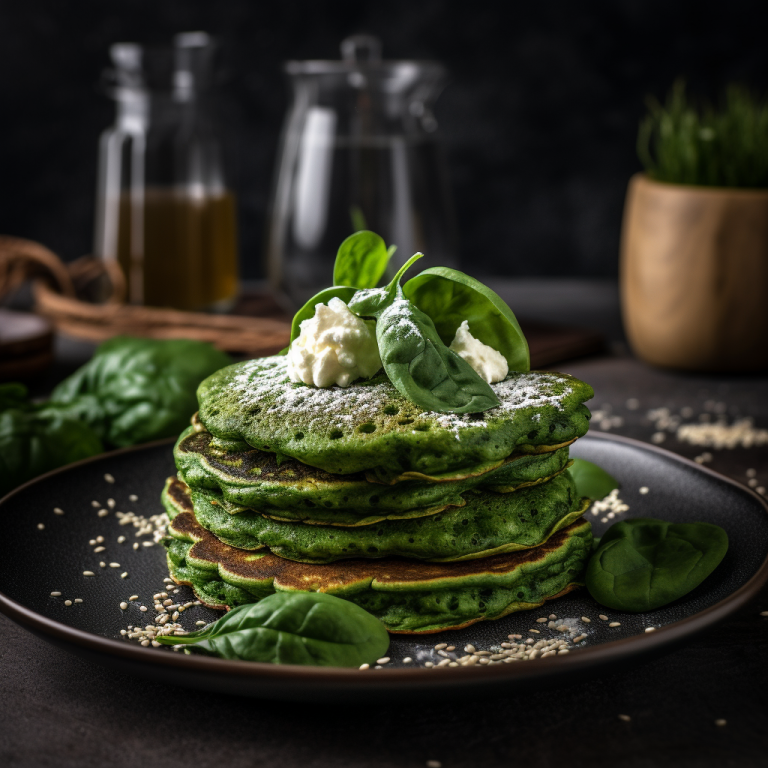 Pancakes aux épinards | 160 kcal/100g