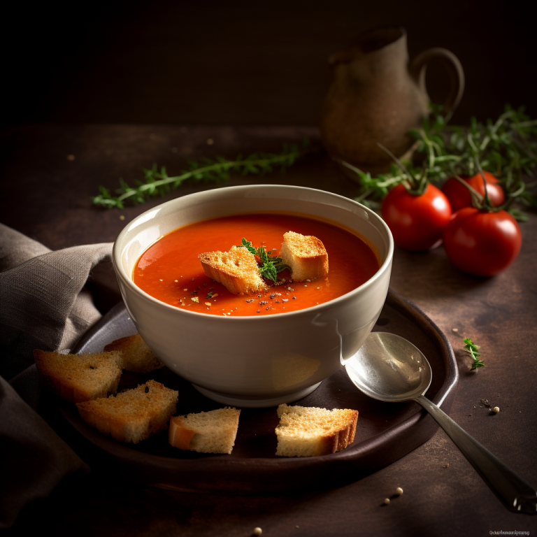 Soupe épicée à la tomate – 30 kcal/100g
