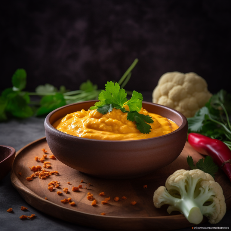 Purée de chou-fleur aux lentilles corail et lait de coco – 112 kcal/100g